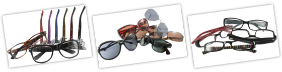 Lunettes sans correction, solaires et de lecture par pkl